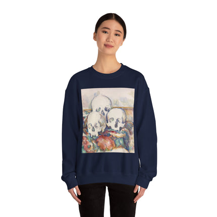 The Three Skulls by Paul Cézanne Unisex Heavy Blend™ Crewneck Sweatshirt