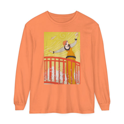 La Passerelle by Charles Martin Garment-dyed Long Sleeve T-Shirt