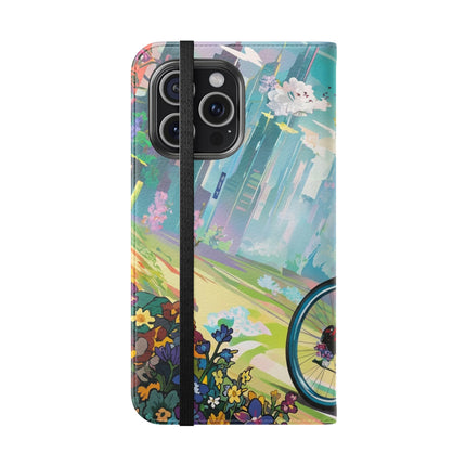🐸🚵 Cyberpunk Frog Flip Case – High-Tech Adventure & Neon Velocity