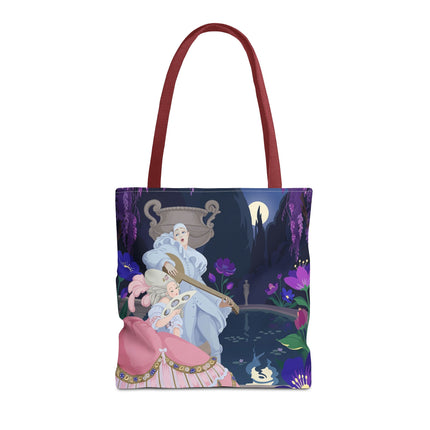 🌙🎶 The Moonlit Garden Serenade Tote Bag – Art Deco Musical Fantasy