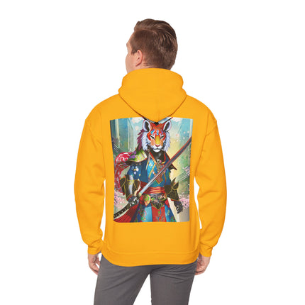 Cyberpunk Samurai Tiger – Heavy Blend™ Hooded Sweatshirt