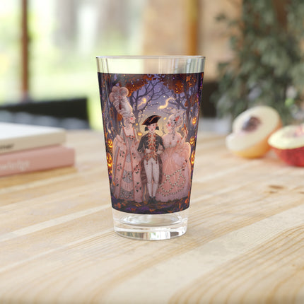 🎃🌙 The Midnight Court Of Pumpkin Grove Glass, 16oz – Elegant Halloween Masquerade