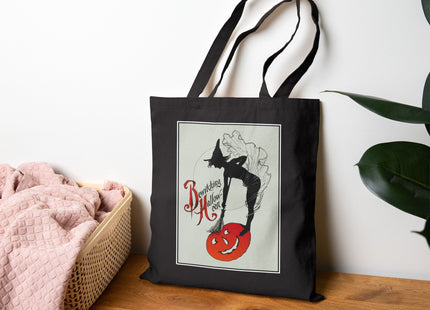 Bewitching Halloween Cotton Canvas Tote Bag