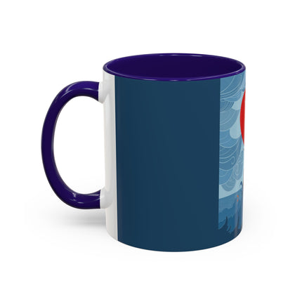 Siren of the Waves Colorful Mugs – Dramatic Sea Power & Bold Elegance