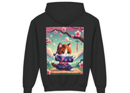 Samurai Kitten Youth Heavy Blend Hooded Sweatshirt