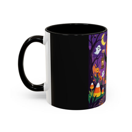 🎃🏮 The Pumpkin Gentleman's Moonlit Stroll Colorful Mug – Whimsical Halloween Charm
