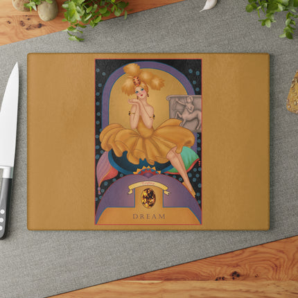 November & Topaz Zodiac Glass Cutting Board