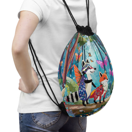 Whimsical Woodland Drawstring Bag
