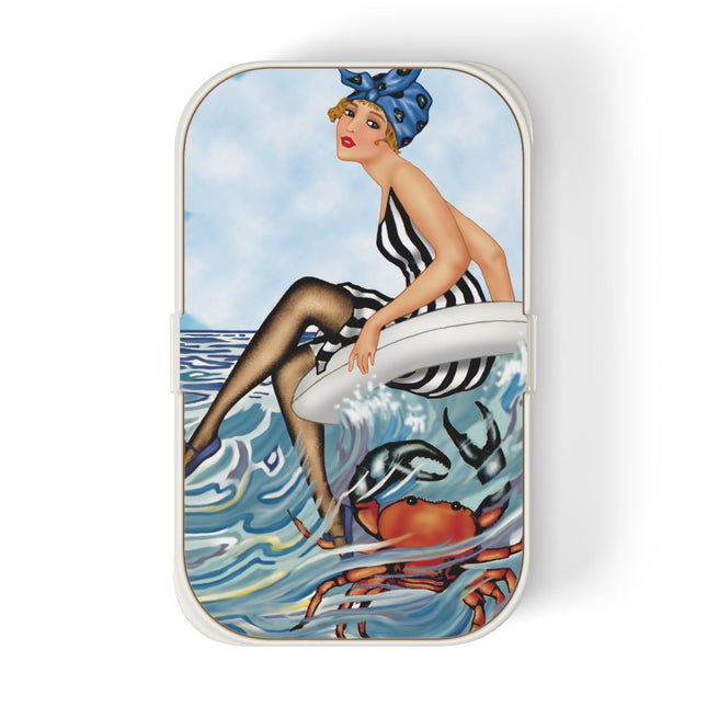 Seafoam Follies: Waves & Stripes Bento Lunch Box