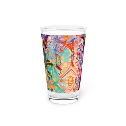 Golden Wisteria Symphony Glass, 16oz
