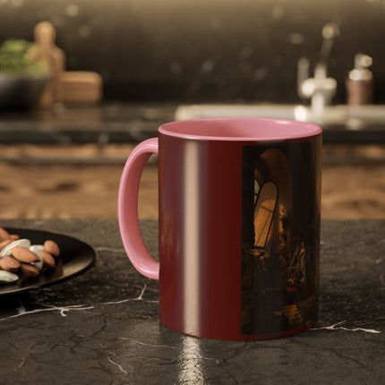 Raphael and his Muse in the Atelier by Vincenzo Abbati Colorful Mugs (11oz, 15oz)