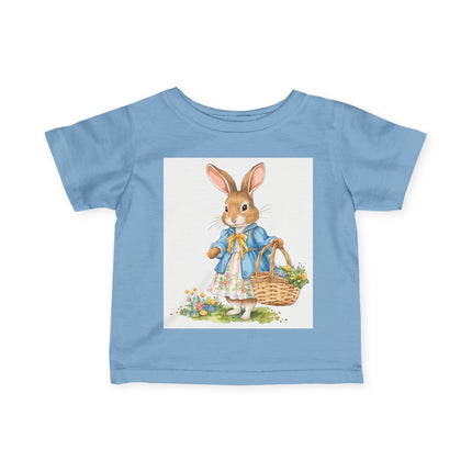 🐰🌼 The Little Spring Bunny Infant Fine Jersey Tee – Whimsical Woodland Charm