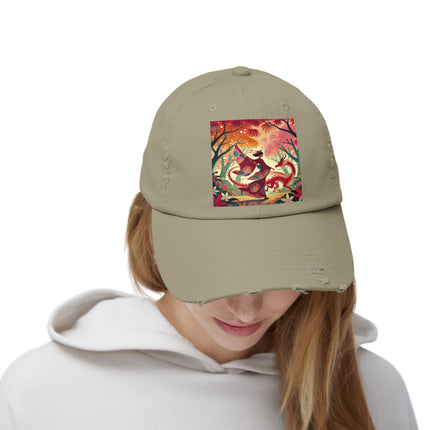 The Dragon Fairy’s Dance Unisex Distressed Cap