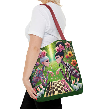 The Spring Gambit: A Fairy’s Move Tote Bag – Whimsical Chess & Spring Magic