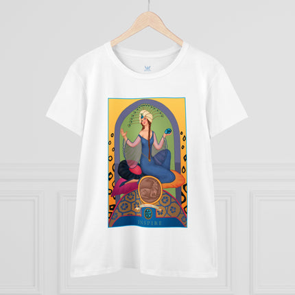 December & Tanzanite (from the Gem Series) by Sofia Chiostri Women's Midweight Cotton Tee