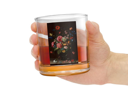 A Bouquet of Flowers by Clara Peeters Rocks Glass, 10oz