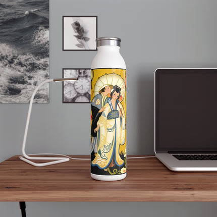 Golden Embrace Slim Water Bottle