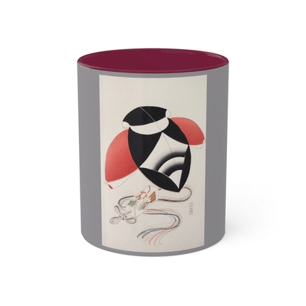 Illustrations of Japanese Toys Pl.056 by Kawasaki Kyosen Colorful Mugs, 11oz