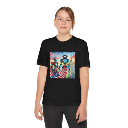High Fashion Cyberpunk CIA Robots Youth Competitor Tee
