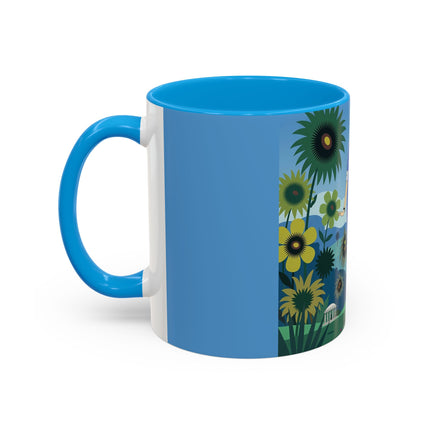 The Secret Language Of Flowers Colorful Mugs – Art Deco Botanical Elegance