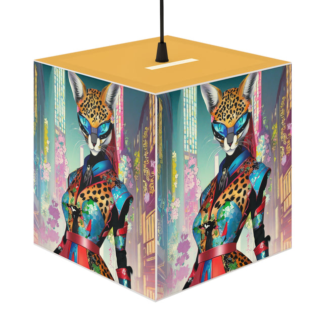 Cyber Cat Glamour Light Cube Lamp