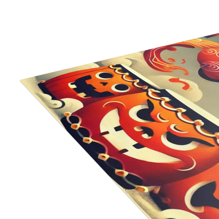 Jack-O’-Lantern Drums & The Kabuki Rabbit Postcards (envelopes included) - Bundles of 10, 30, 50 Pieces