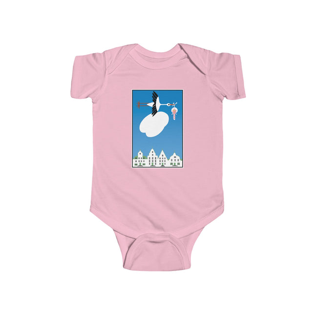 Benevolent Wings Baby Bodysuit – Vintage Stork Delivery Design