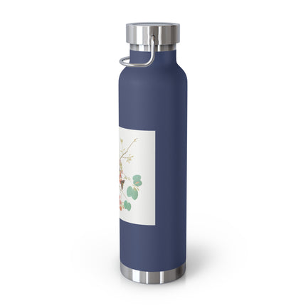 Orange-Headed Ground Thrush by Shaikh Zain al–Din Copper Vacuum Insulated Bottle, 22oz