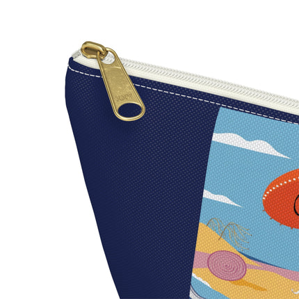 Beachside Promenade Cosmetic Bag – Glamorous Summer Stroll & Retro Chic