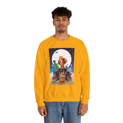 Moonlit Pirate Halloween Unisex Heavy Blend™ Crewneck Sweatshirt