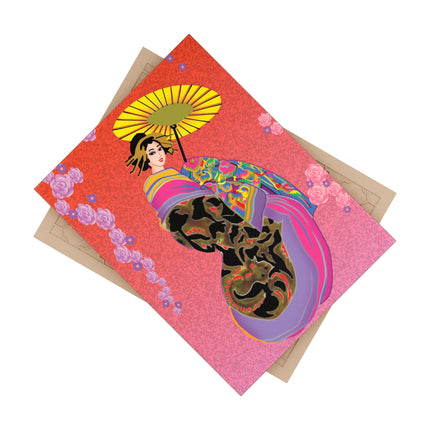 Enchanting Geisha Ceramic Tile