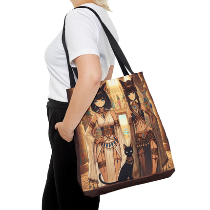 The Egyptian Priestess Cats Tote Bag – Temple Guardians & Ancient Grace