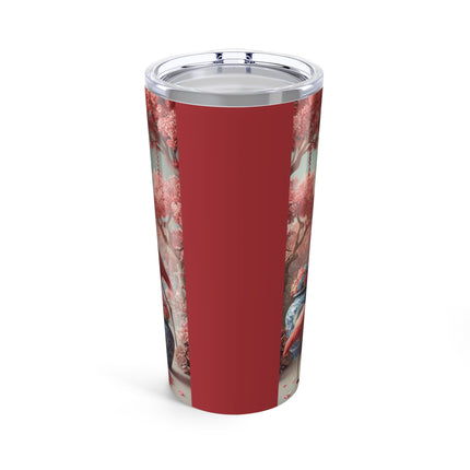 Petals, Porcelain, and Flamingos Tumbler 20oz