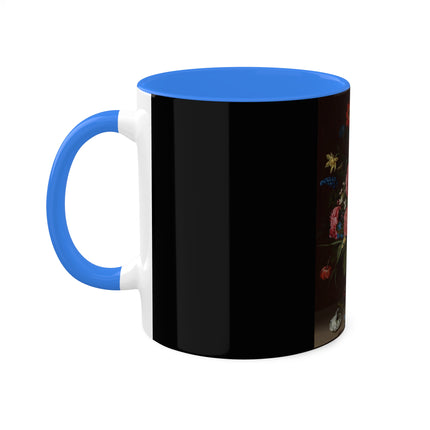 A Bouquet of Flowers by Clara Peeters Colorful Mugs, 11oz