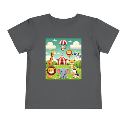 Whimsical Circus Friends Toddler Short Sleeve Tee