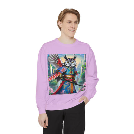 Cyberpunk Samurai Owl Sweatshirt