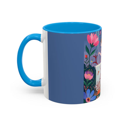 The Lady Of The Enchanted Aquarium Colorful Mugs – Art Deco Aquatic Elegance