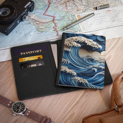 Dramatic Ocean with Crashing Waves Passport Cover