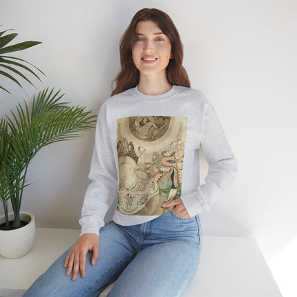 Sur talons rouges (On Red Heels) pl 01 by Gerda Wegener Heavy Blend™ Crewneck Sweatshirt