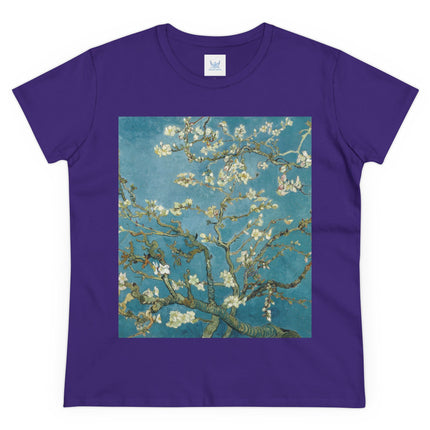 Almond Blossom by Vincent van Gogh Women's Midweight Cotton Tee