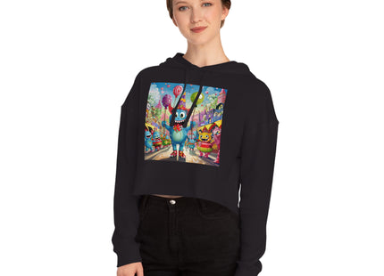 Monster Parade Madness Women’s Cropped Hooded Sweatshirt
