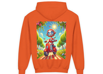 The Traveling Robot Youth Heavy Blend Hooded Sweatshirt