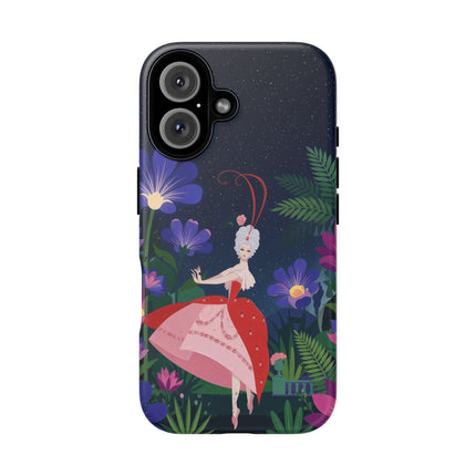 🌺✨ The Lady Of The Starlit Enchanted Garden Phone Case – Art Deco Floral Fantasy