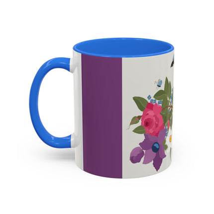 Bluebird & Butterfly Colorful Mugs – Spring Harmony & Delicate Beauty