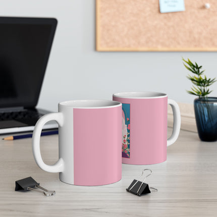 August & Peridot (from the Gem Series) by Sofia Chiostri Ceramic Mug 11oz