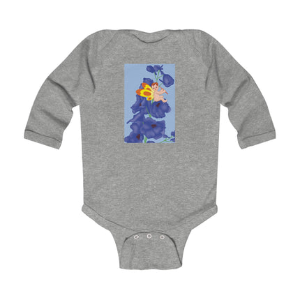 Whimsical Delights Long Sleeve Baby Bodysuit – Fairy Blossoms & Cozy Enchantment