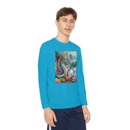 Wisdom's Guardian Youth Long Sleeve Competitor Tee – Dragon Magic & Ancient Wisdom