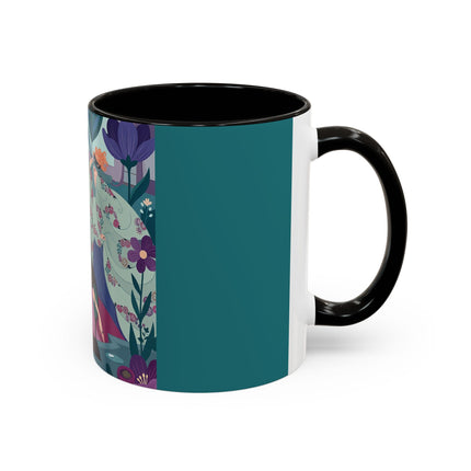 The Ladies Of The Secret Masquerade Colorful Mugs – Art Deco Floral Mystery