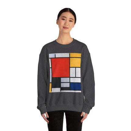 Composition with Red, Yellow, Blue, and Black by Piet Mondrian Heavy Blend™ Crewneck Sweatshirt