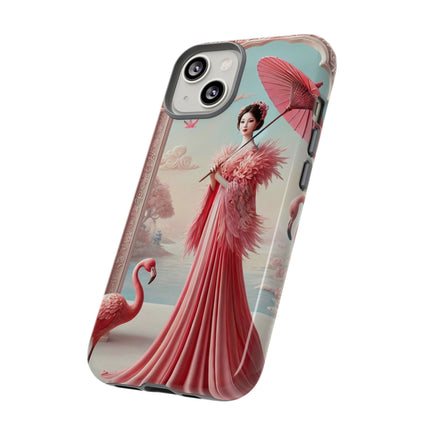 Petals, Porcelain, and Flamingos Phone Cases